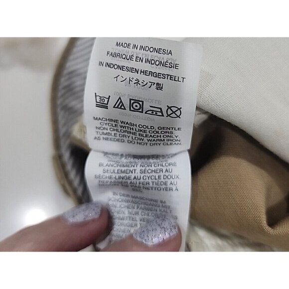 J. Crew Chino Shorts 100% Cotton Light Brown Mid-Rise 3" Inseam Women's 2 - Picture 7 of 7